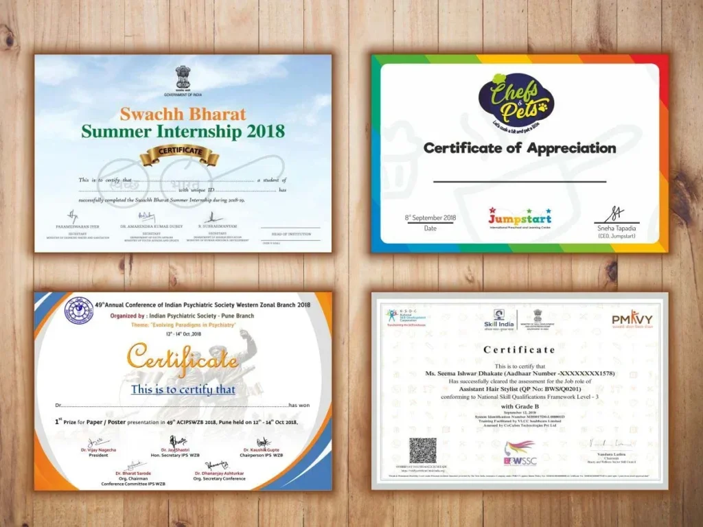 Certificate Printing Aylesbury